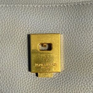 Gray Leather Bag with Gold Hardware Paris’s Wang. Backpack style. Lavender gray